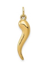 superb itsy-bitsy Italian horn baby gold charm